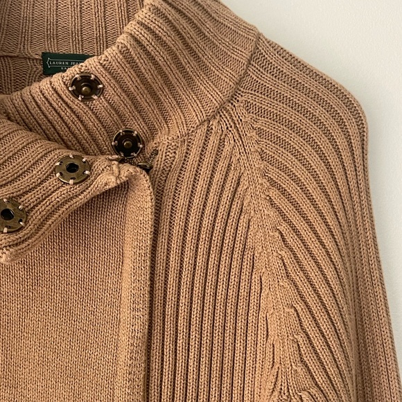 Lauren Ralph Lauren Cotton Sweater Mock Neck - Picture 6 of 10